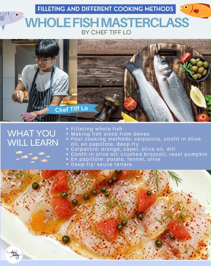 Whole Fish Masterclass 🐟🐠《全魚精緻烹調課》 By Chef Tiff Lo (Jean May)