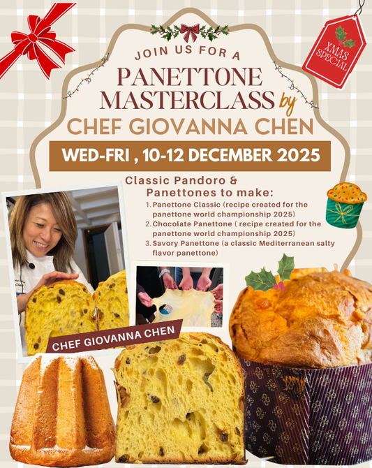 *CHRISTMAS* PANETTONE 3-Day Masterclass by Chef Giovanna Chen (Team TAIWAN)