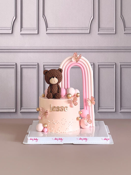 Animal with 3D Rainbow Cake